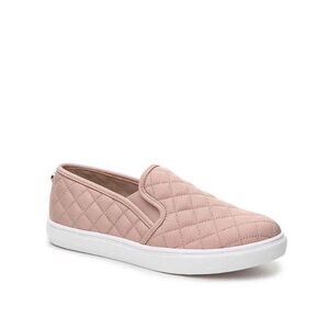 STEVE MADDEN Women’s Quilted Slip-On Sneakers - Pink, Size 7.5